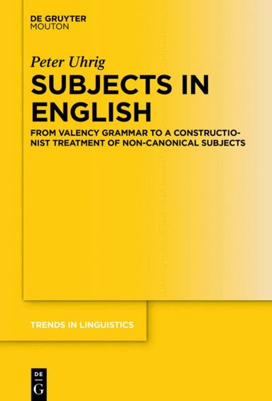 Peter Uhrig - Subjects in English, Inbunden