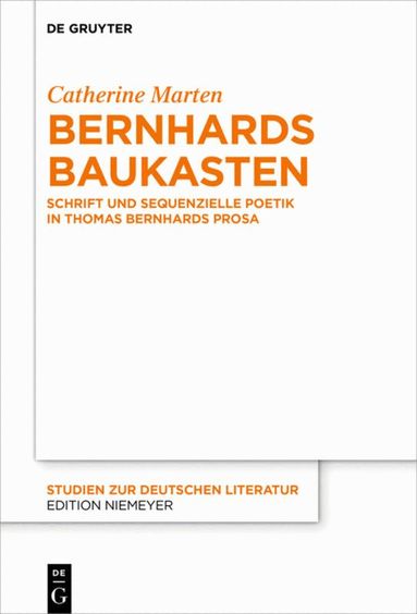 Catherine Marten - Bernhards Baukasten, Inbunden