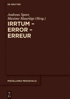 bokomslag Irrtum - Error - Erreur