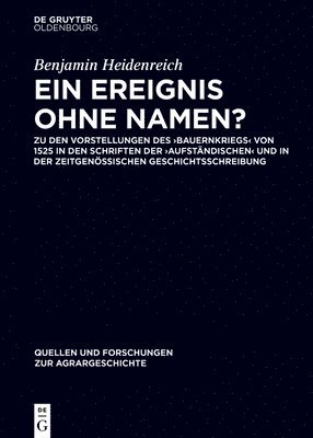 Benjamin Heidenreich - Ein Ereignis Ohne Namen?, Inbunden