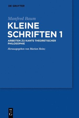 bokomslag Manfred Baum: Kleine Schriften. Band 1