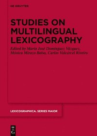 bokomslag Studies on Multilingual Lexicography