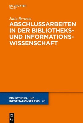 bokomslag Abschlussarbeiten in Der Bibliotheks- Und Informationswissenschaft