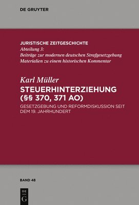 bokomslag Steuerhinterziehung (§§ 370,371 AO)