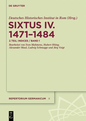Deutsches Historisches Institut in Rom, Sven Mahmens, Hubert Höing, Alexander Maul, Ludwig Schmugge, Jörg Voigt - Indices, Inbunden