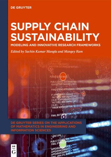 Sachin Kumar Mangla, Mangey Ram - Supply Chain Sustainability, Inbunden