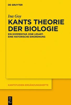 bokomslag Kants Theorie der Biologie