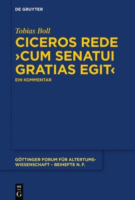 bokomslag Ciceros Rede ?cum senatui gratias egit?