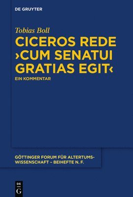 bokomslag Ciceros Rede cum senatui gratias egit