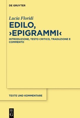 Lucia Floridi - Edilo, ›Epigrammi‹, Inbunden