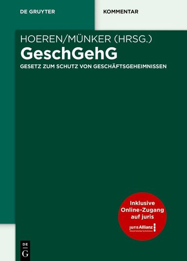 Thomas Hoeren, Reiner Münker - GeschGehG, Inbunden