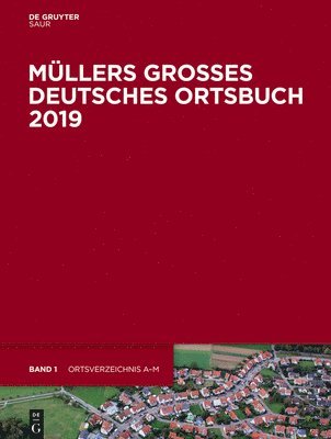 Degruyter - Müllers Großes Deutsches Ortsbuch 2019, Inbunden