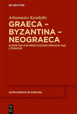 Graeca  Byzantina  Neograeca 1