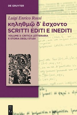    Scritti editi e inediti 1