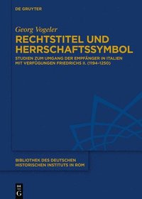 bokomslag Rechtstitel und Herrschaftssymbol