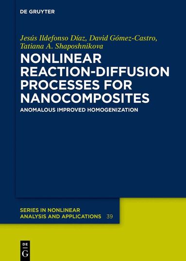Jesús Ildefonso Díaz, David Gómez-Castro, Tatiana A. Shaposhnikova - Nonlinear Reaction-Diffusion Processes for Nanocomposites, Inbunden