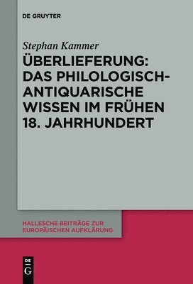 bokomslag berlieferung: Das philologisch-antiquarische Wissen im frhen 18. Jahrhundert