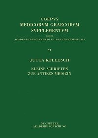 bokomslag Kleine Schriften Zur Antiken Medizin