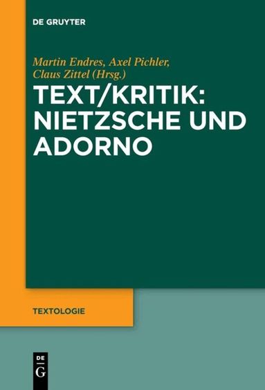 Martin Endres, Axel Pichler, Claus Zittel - Text/Kritik: Nietzsche und Adorno, Häftad
