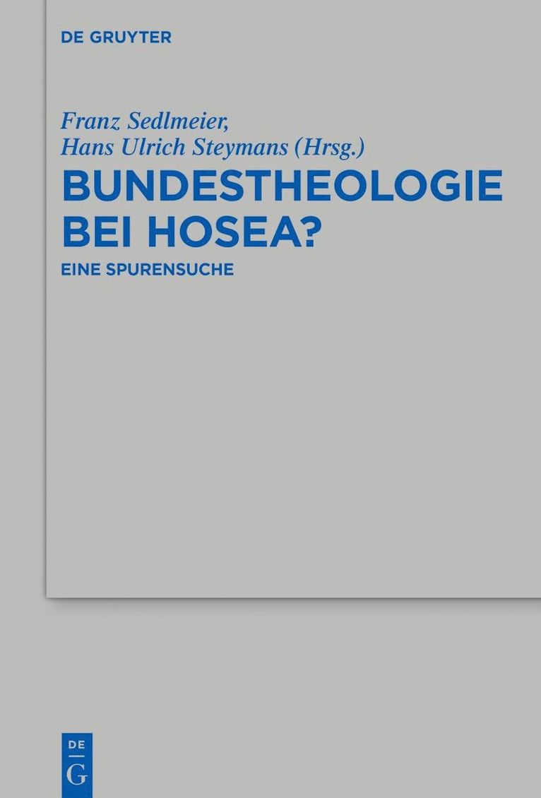 Bundestheologie bei Hosea? 1