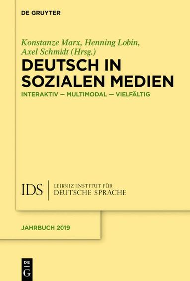 Konstanze Marx, Henning Lobin, Axel Schmidt - Deutsch in Sozialen Medien, Inbunden