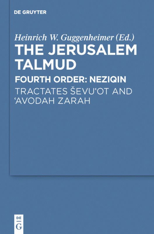 Heinrich W. Guggenheimer - Tractates Ševu'ot and 'Avodah Zarah, Häftad