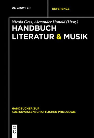 Nicola Gess, Alexander Honold - Handbuch Literatur & Musik, Häftad