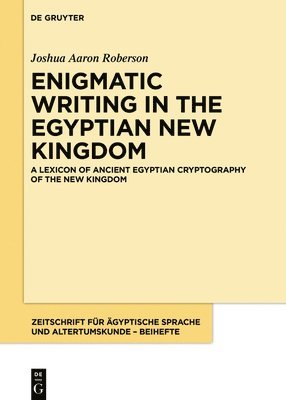 A Lexicon of Ancient Egyptian Cryptography of the New Kingdom 1