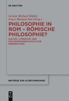 Philosophie in Rom  Rmische Philosophie? 1