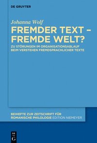 bokomslag Fremder Text  fremde Welt?