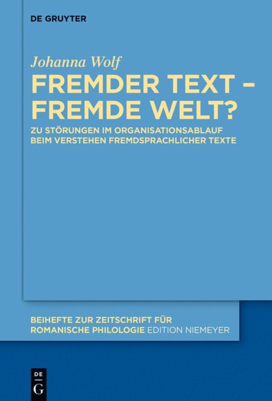 Fremder Text  fremde Welt? 1