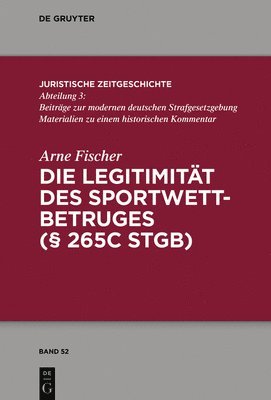 Die Legitimitt des Sportwettbetrugs ( 265c StGB) 1