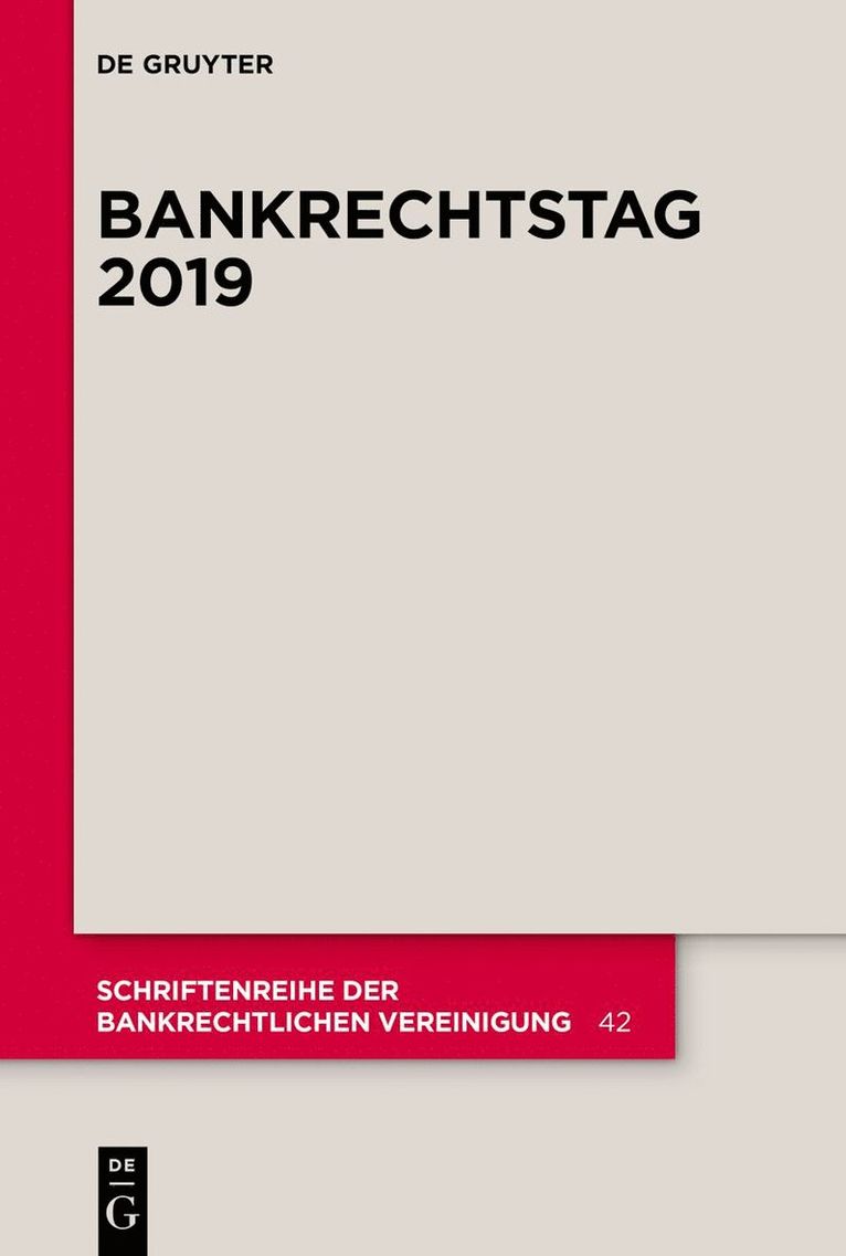 Peter O. Mülbert - Bankrechtstag 2019, Häftad
