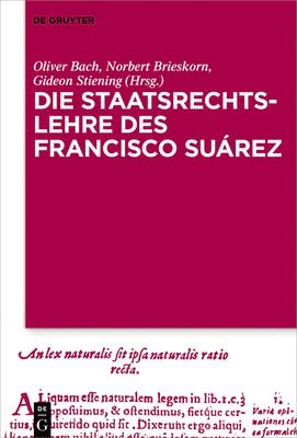 bokomslag Die Staatsrechtslehre des Francisco Surez