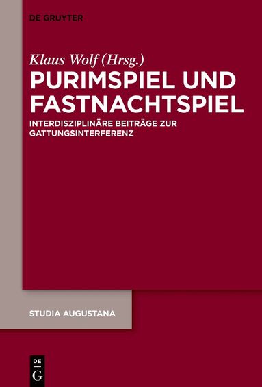 Klaus Wolf - Purimspiel und Fastnachtspiel, Inbunden