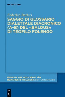 Saggio di glossario dialettale diacronico (AB) del Baldus di Teofilo Folengo 1