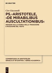 bokomslag Ps.-Aristotele, De mirabilibus auscultationibus