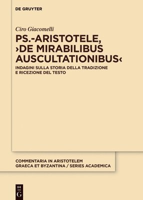 Ps.-Aristotele, De mirabilibus auscultationibus 1