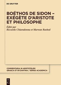 bokomslag Bothos de Sidon  Exgte dAristote et philosophe