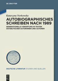 bokomslag Autobiographisches Schreiben nach 1989