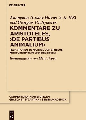bokomslag Kommentare zu Aristoteles, De partibus animalium