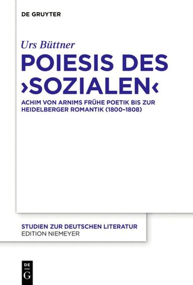 Urs Büttner - Poiesis des ‚Sozialen‘, Häftad