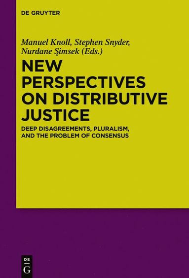 bokomslag New Perspectives on Distributive Justice