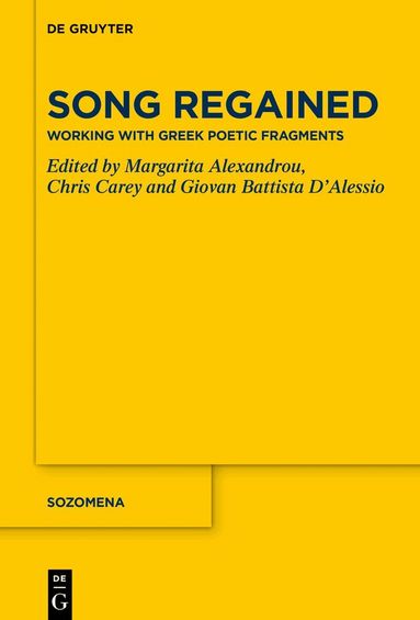 Margarita Alexandrou, Chris Carey, Giovan Battista D´Alessio - Song Regained, Inbunden