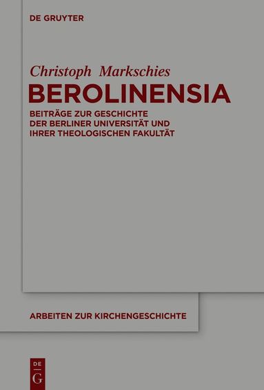 bokomslag Berolinensia