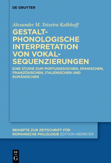 bokomslag Gestaltphonologische Interpretation von Vokalsequenzierungen