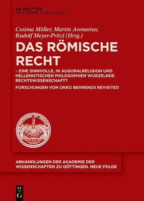 Cosima Möller, Martin Avenarius, Rudolf Meyer-Pritzl - Das Römische Recht, Inbunden