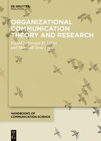 bokomslag Organizational Communication Theory and Research