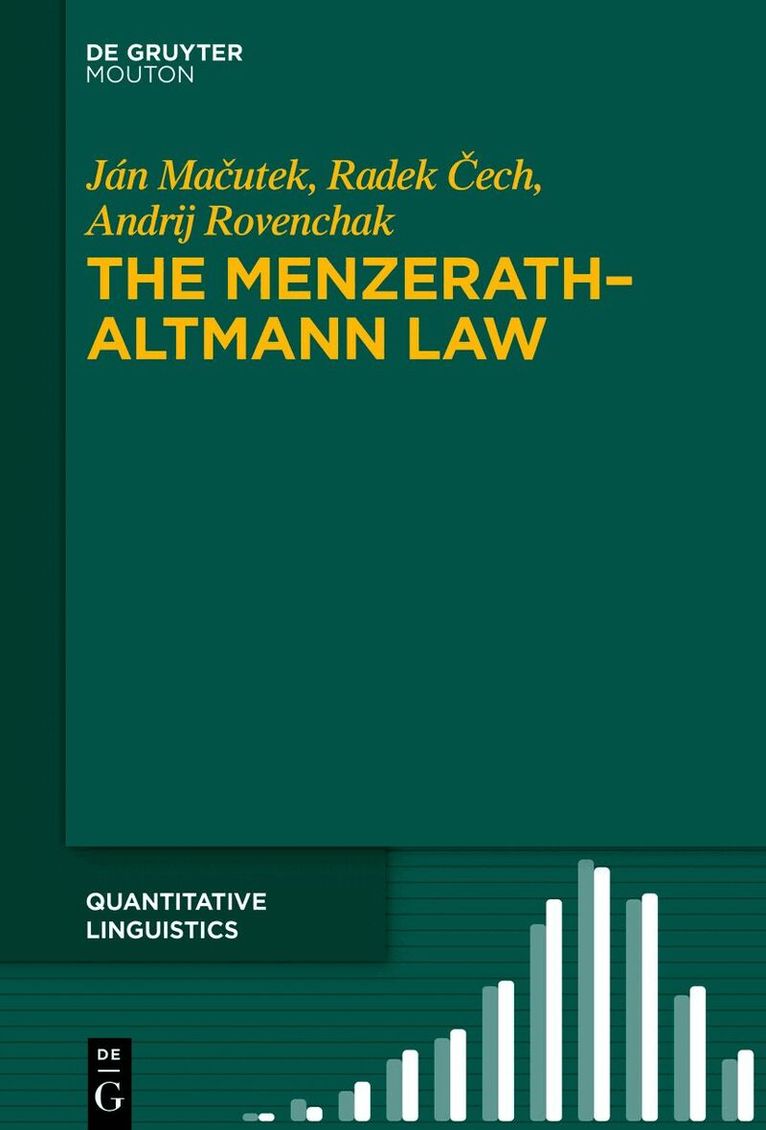 Ján Mačutek, Radek Čech, Andrij Rovenchak - Menzerath–Altmann Law, Inbunden. Tillgänglighet: Kommande
