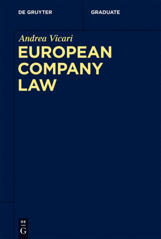 Andrea Vicari - European Company Law, Häftad